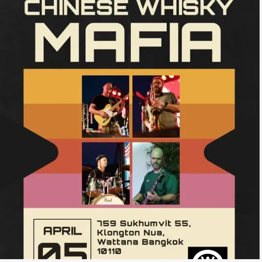 Chinese Whisky Mafia — April 5 show poster